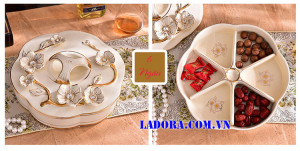 khay đựng mứt cao cấp tại shop bán đồ trang trí nhà ở hà nội ladora
