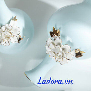 lọ hoa sứ đẹp và xinh xắn tại shop bán đồ trang trí nhà ở hà nội ladora