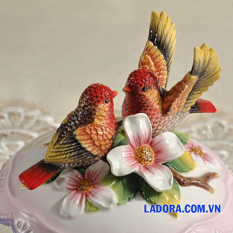 những đôi chim được trang trí trong phòng ngủ - ladora shop ở hà nội