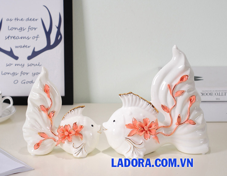 quà tặng ý nghĩa với đôi cá vàng tại ladora shop ở hà nội