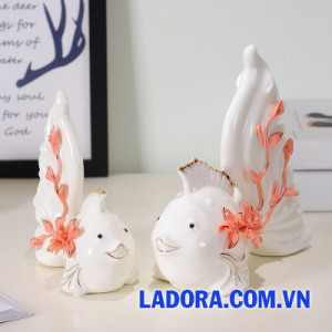 decor đẹp đôi cá vàng tại ladora shop ở hà nội