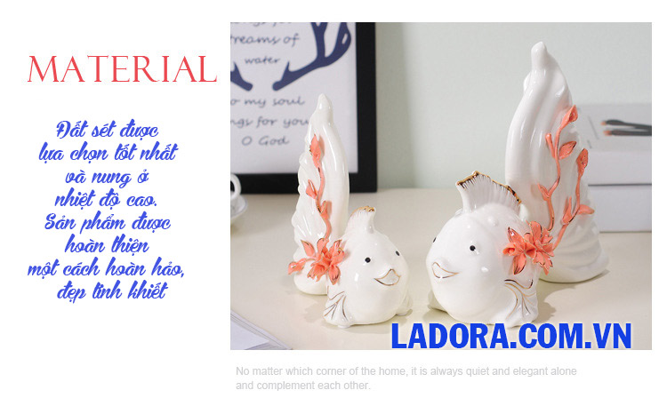 đồ trang trí bằng sứ cao cấp tại ladora shop ở hà nội