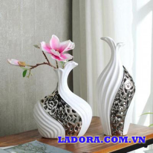 Bình gốm sứ trang trí đẹp và tinh tế tại ladora.com.vn
