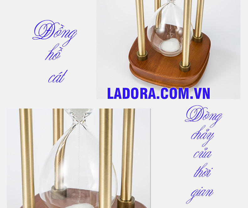 đồ trang trí decor đẹp tại ladora shop - chiếc đồng hồ cát