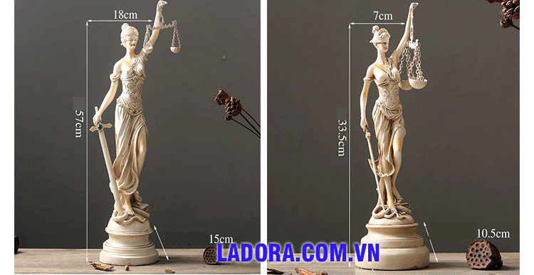 nữ thần công lý tại ladora shop ở hà nội