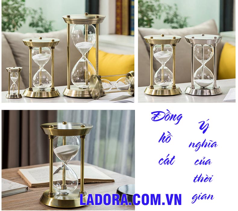 đồng hồ cát - ý nghĩa của thời gian - ladora.com.vn
