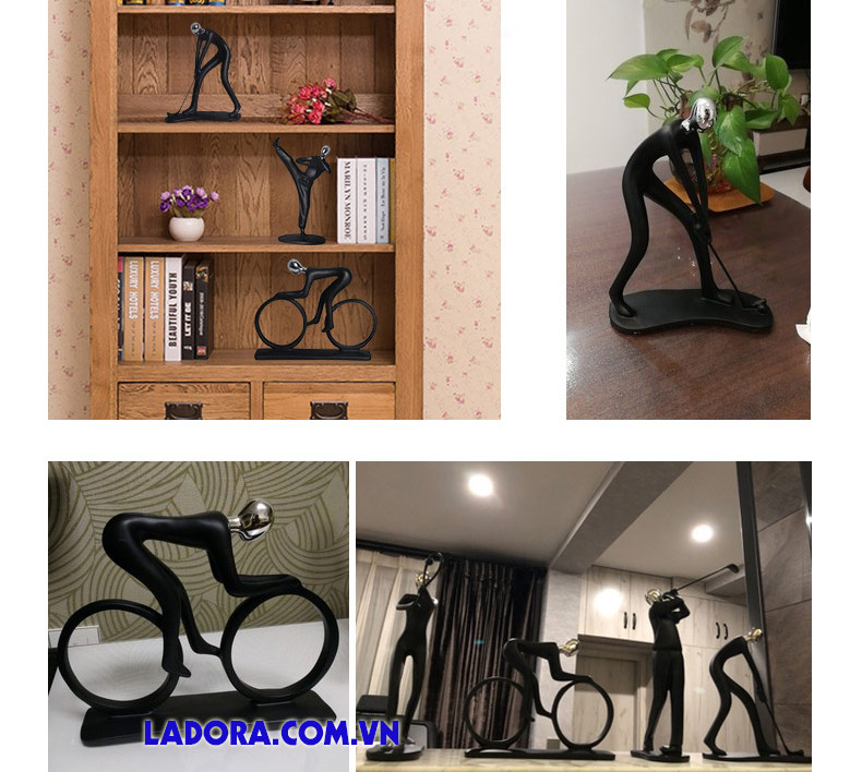 tượng thể thao trang trí kệ tivi tại ladora shop