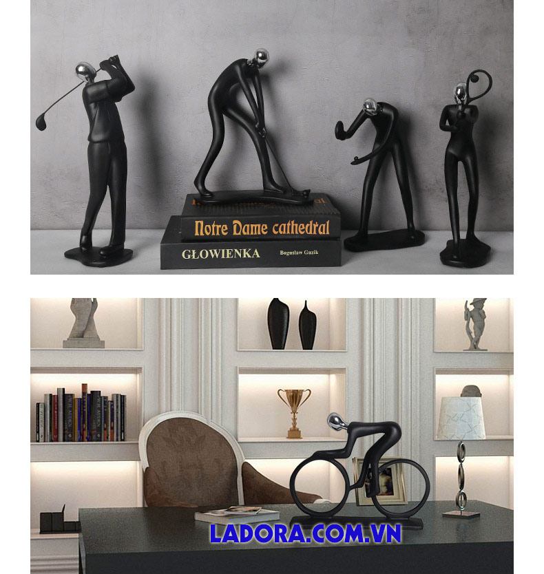 tượng trang trí kệ tivi độc đáo tại ladora shop ở hà nội