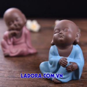 tượng decor 3 chú tiểu ngủ gật tại ladora shop ở hà nội