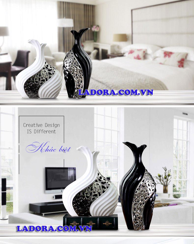 bình gốm sứ trang trí nhà đẹp tại ladora shop ở hà nội