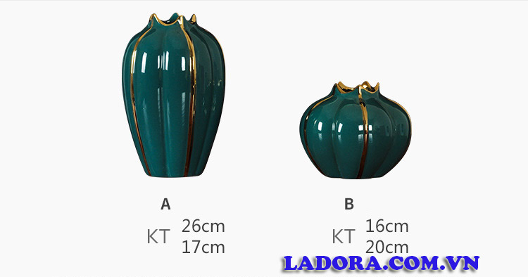 kích thước bình hoa tại ladora.com.vn