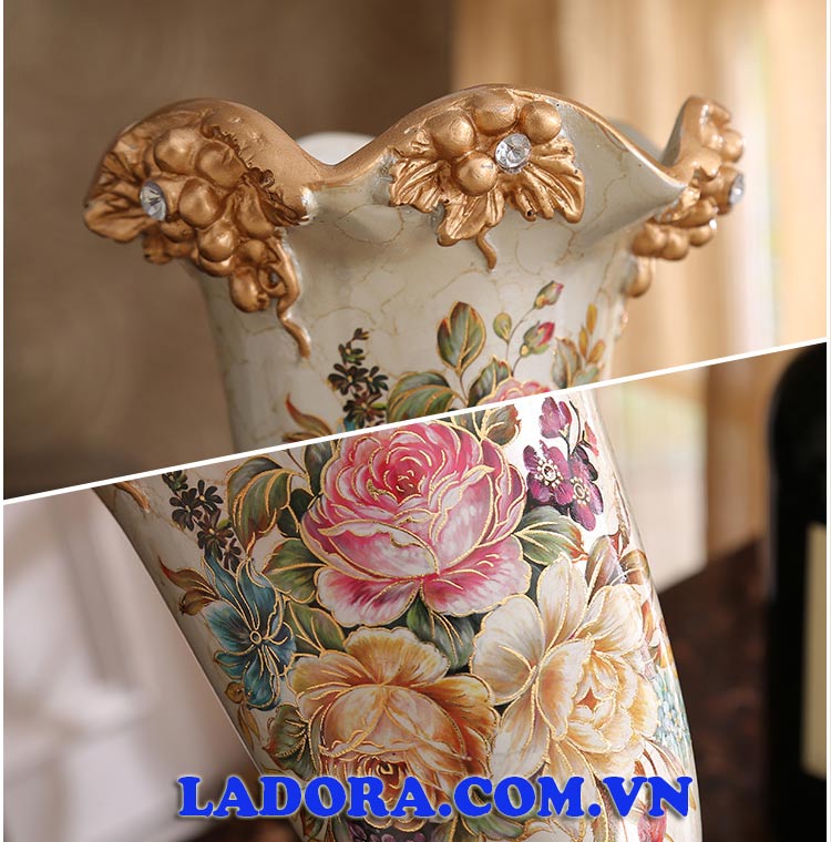 bình hoa tân cổ điển trang trí phòng khách, phòng ngủ tại ladora shop