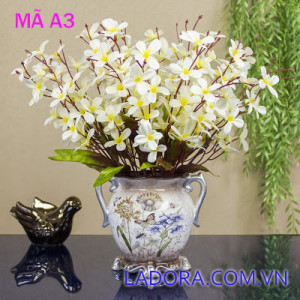 bình hoa hồng trang trí phòng khách phòng ngủ tại ladora shop ở hà nội