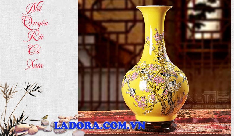 bình hoa trang trí nội thất đẹp tại ladora shop ở hà nội