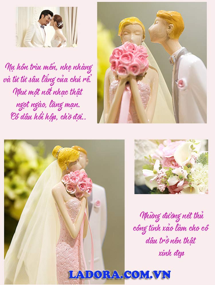 đèn để bàn cô dâu chú rể tại shop đồ decor ladora