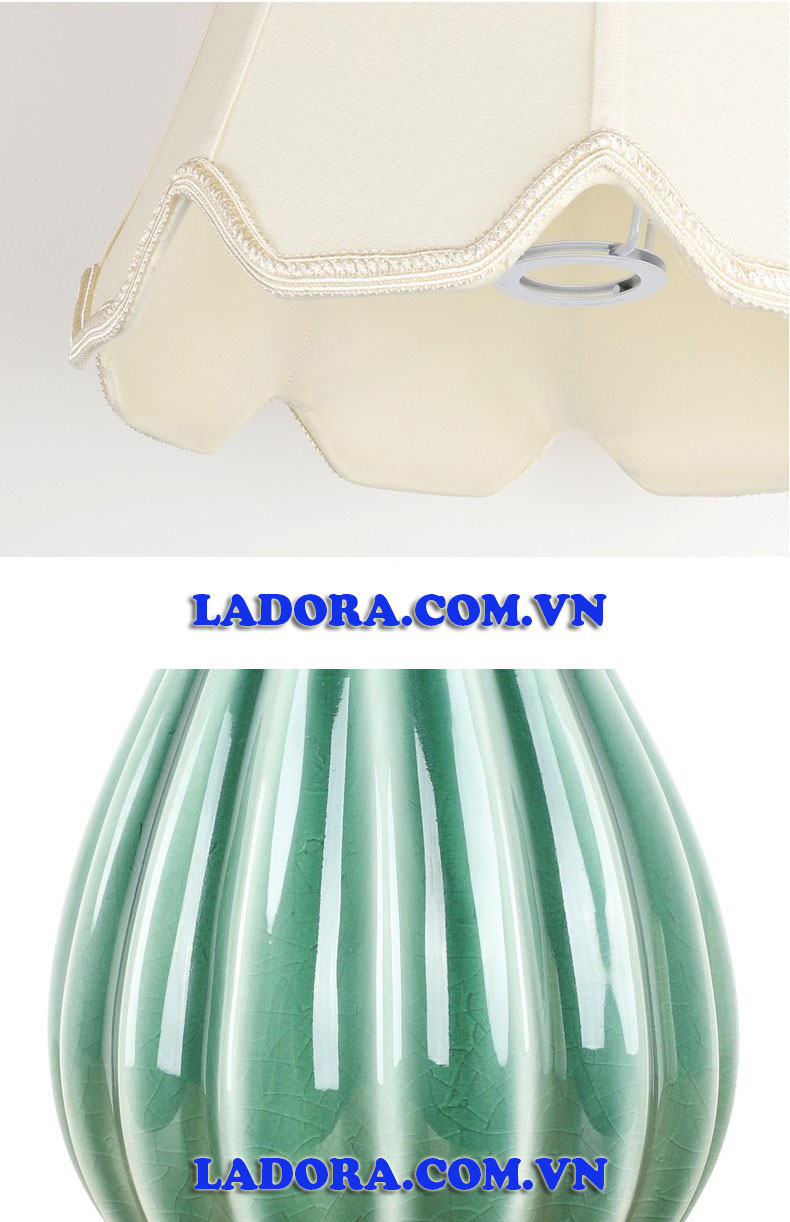 đèn ngủ gốm sứ tại shop đồ decor ladora ở hà nội