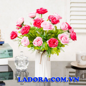 lọ hoa lụa tại ladora shop bán đồ decor trang trí ở hà nội