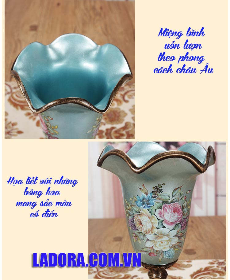lọ hoa tân cổ điển tại ladora shop bán đồ trang trí nhà