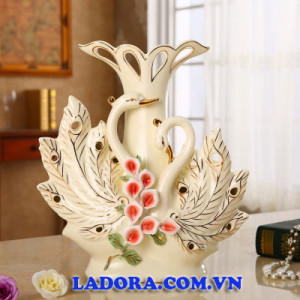 bình hoa chim thiên nga tại ladora shop