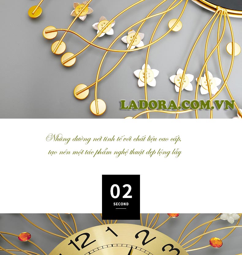 đồng hồ trang trí đẹp tại ladora shop ở hà nội