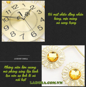 đồng hồ tại shop bán đồ decor nhà ladora