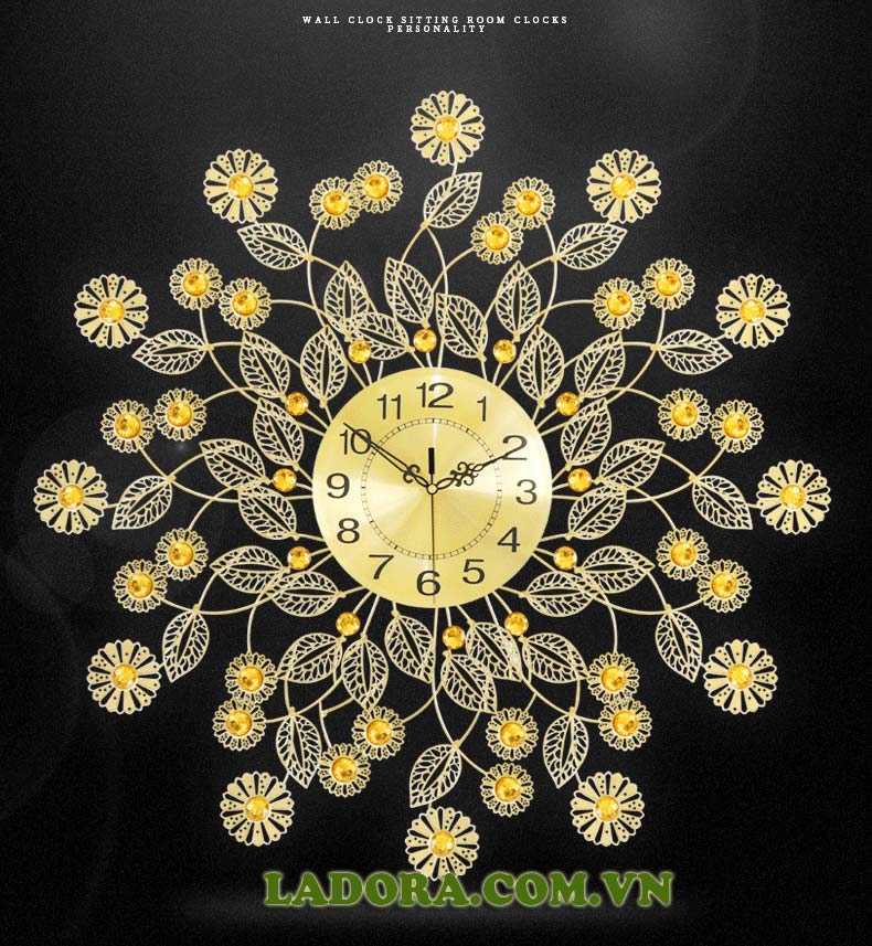đồng hồ treo tường trang trí đẹp tại Ladora shop đồ decor ở hà nội
