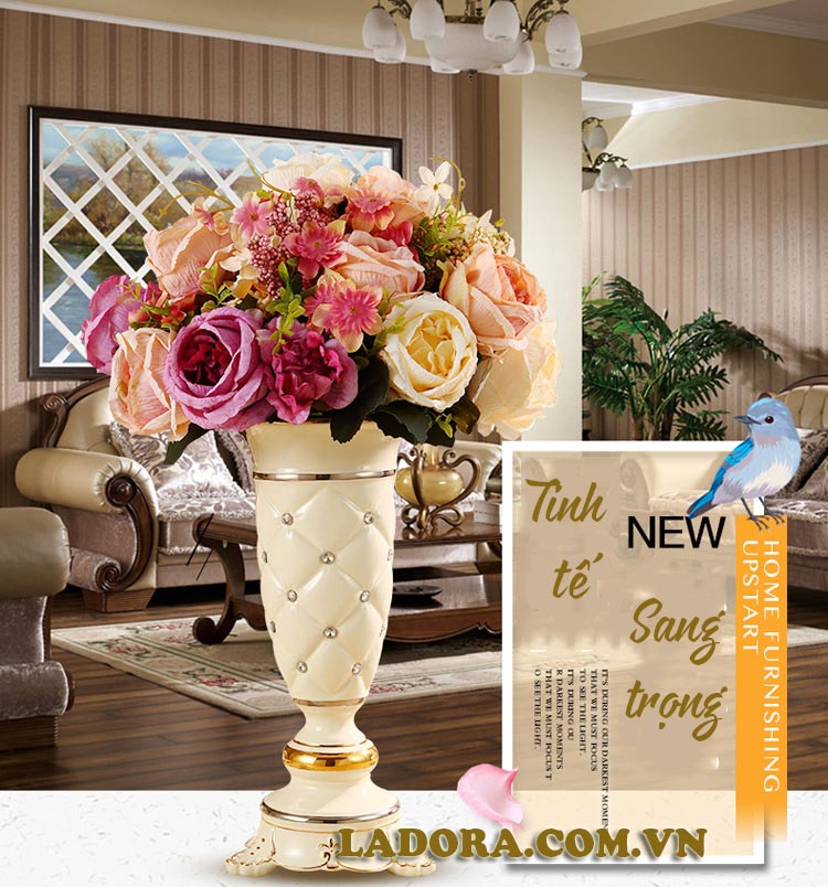bình hoa trang trí tại shop đồ decor ladora