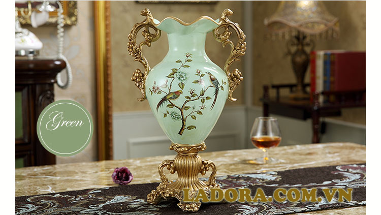 bình hoa đẹp để phòng khách tại shop bán đồ trang trí nhà ladora