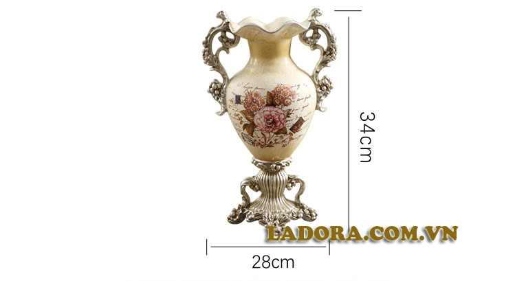 kích thước bình hoa tại ladora shop đồ decor ở hà nội