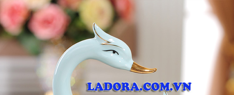 chim thiên nga đồ trang trí phong khách ý nghĩa và sống động tại ladora shop