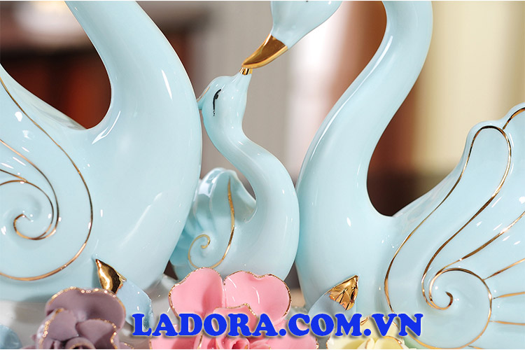 đồ trang trí nội thất nhà đẹp gia đình chim thiên nga - ladora shop ở hà nội