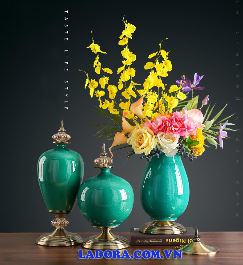 bình hoa tân cổ điển tại ladora shop đồ decor ở hà nội