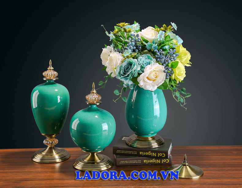 bình hoa tân cổ điển tại ladora shop đồ decor ở hà nội