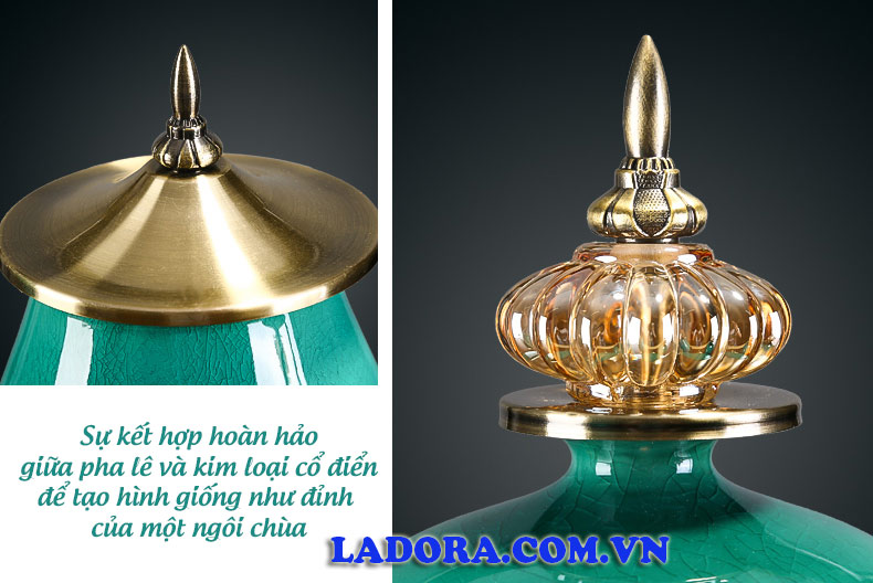 lọ hoa trang trí phòng khách tại ladora shop