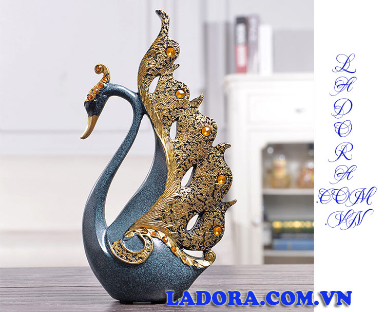 đôi chim thiên nga trang trí trong nhà tại ladora shop