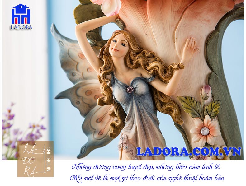 lọ hoa tiên nữ tại shop đồ decor trang trí ladora
