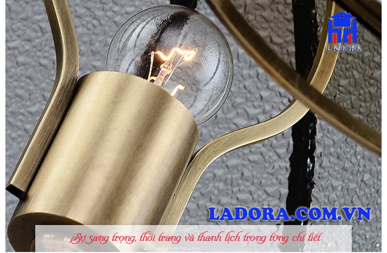 chi tiết trên chiếc đèn bàn cao cấp tại ladora shop