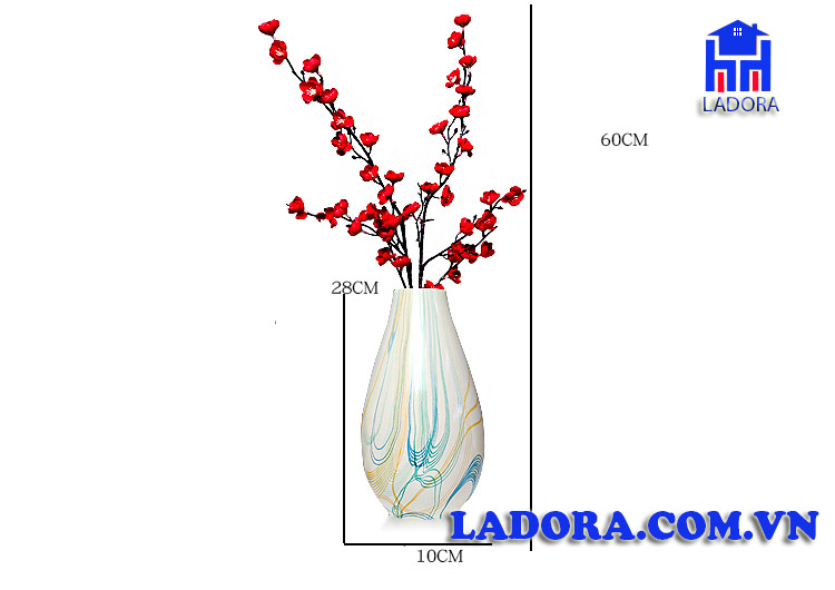 hoa mai kết hợp cặp hươu có ý nghĩa đem lại sự đoàn viên và sum họp - ladora shop decor trang trí