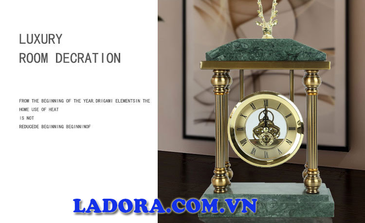 đồng hồ để bàn làm việc sang trọng tại ladora shop