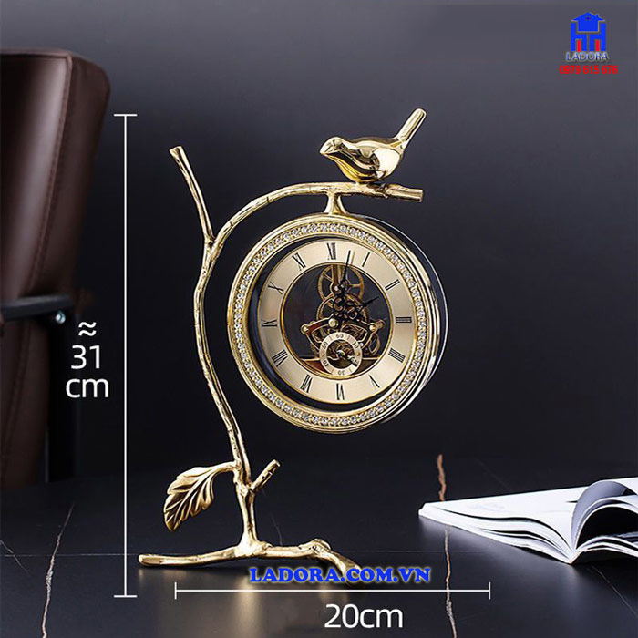 Kích thước đồng hồ để bàn cao cấp tại ladora