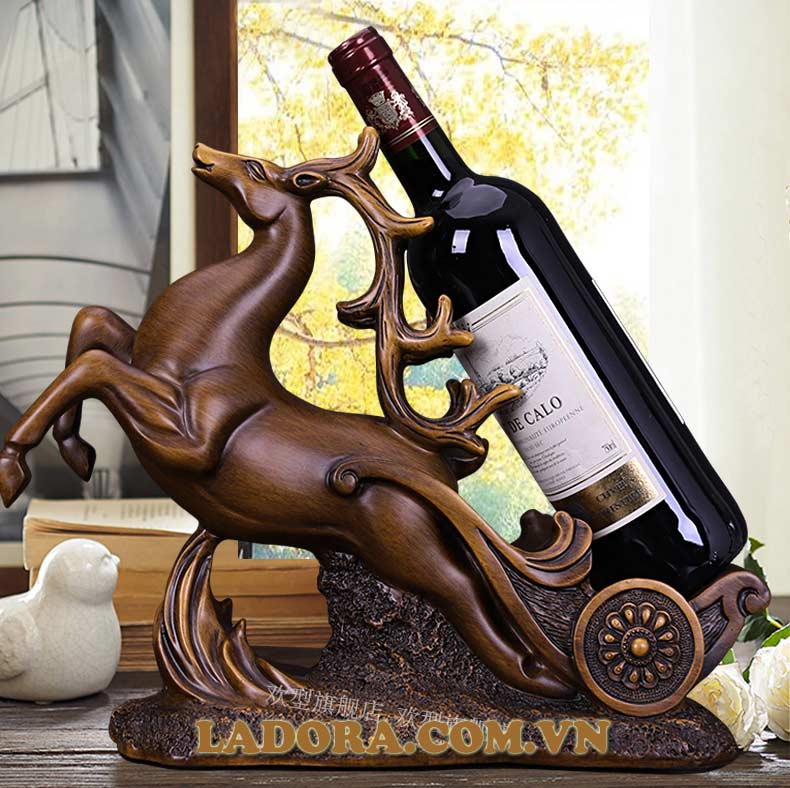 kệ tuần lộc trang trí phòng khách rất ấn tượng và nổi bật - ladora shop