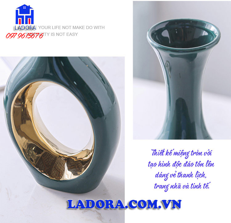 thiết kế lọ hoa tạo nên nét trang nhã và thanh lịch - ladora shop đồ decor trang trí