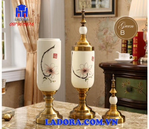 lọ hoa mang phong cách tân cổ điển sang trọng và lịch lãm tại ladora shop đồ decor trang trí