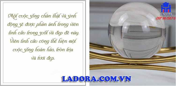 đồ decor đẹp với quả cầu pha lê trang trí mang nhiều ý nghĩa - ladora shop