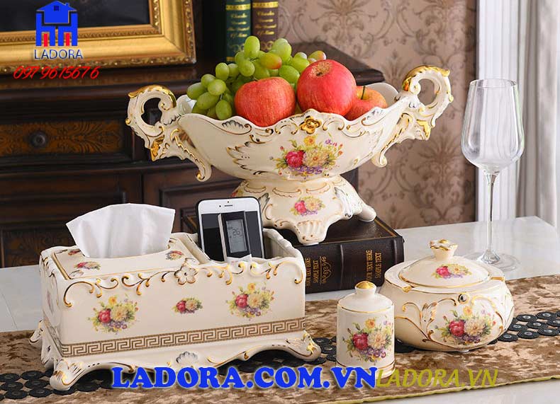 bộ đồ trang trí bàn ăn phòng bếp đẹp tại ladora shop