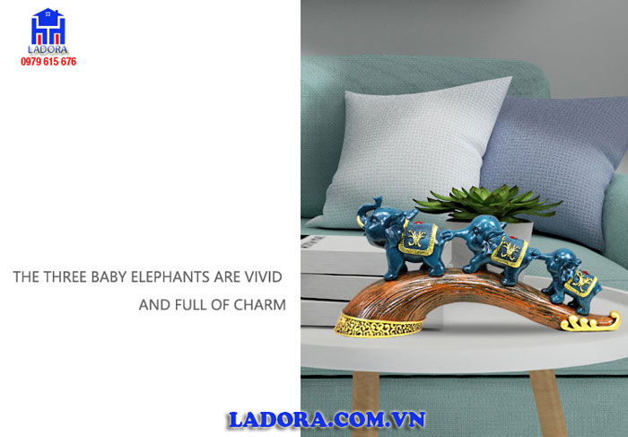 tượng voi trang trí nội thất đem lại sinh khí