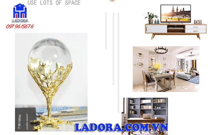 vị trí đặt quả cầu pha lê đúng cách