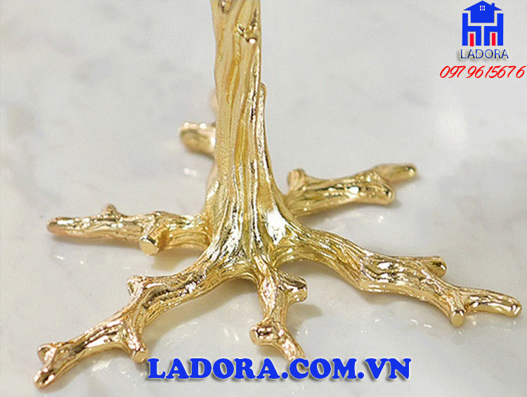 chân đế quả cầu pha lê làm bằng hợp kim tại ladora shop