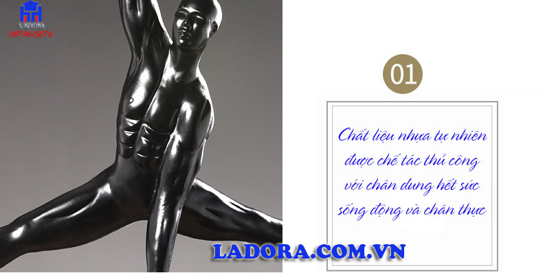 tượng decor với sự chân thực và sống động của người chơi thể thao