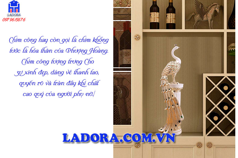 chim công hóa thân của Phượng Hoàng cao quý và xinh đẹp